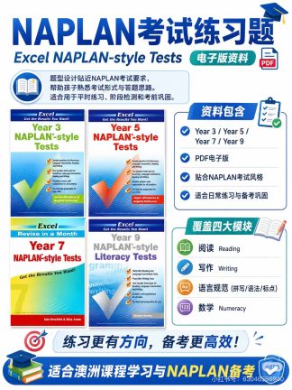 澳洲naplan练习册电子版Excel出品