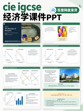 CIE IGCSE经济学0455 ppt课件--参考第二版教材和最新考纲